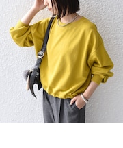 【WEB限定】〈手洗い可能〉ドロスト スウェット◇