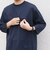 〈洗濯機可能〉ピマ コットン ワンポイント 刺繍 7分袖 ポケット Tシャツ◇