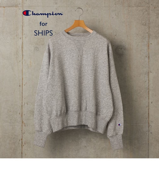 【SHIPS別注】Champion: L.W.D クルーネック スウェット