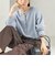 《一部予約》〈手洗い可能〉ウール カシミヤ 2WAY ヘンリーネック プルオーバー