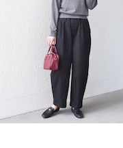 〈洗濯機可能〉微起毛 カーブ イージー パンツ◇