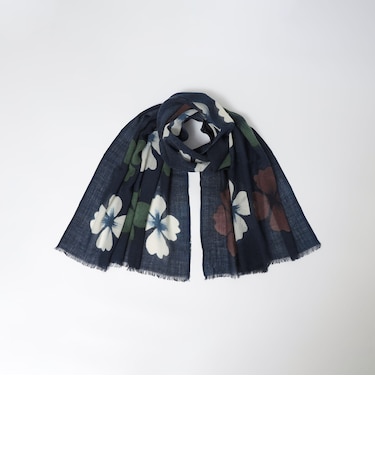 MARCEL LASSANCE: WOOL FOWER PRINT STOLE