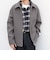 PURE WOOL MELTON リラックス ジップアップ ショート ブルゾン◆