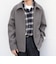 PURE WOOL MELTON リラックス ジップアップ ショート ブルゾン◆