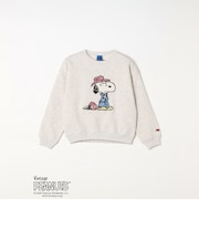 FRUIT OF THE LOOM: PEANUTS 裏起毛 プリント スウェット<KIDS>