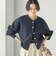 《一部追加予約》強縮 ウール パールモチーフ ニット ジャケット