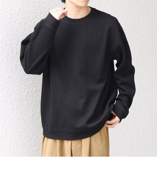 〈洗濯機可能〉カルゼ ダブルフェイス クルーネック プルオーバー◇