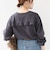 【WEB限定】〈洗濯機可能〉オーガニックコットン フリル ロングスリーブ TEE