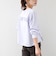 【WEB限定】〈洗濯機可能〉オーガニックコットン フリル ロングスリーブ TEE