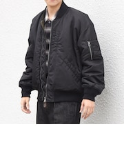 リバーシブル ナイロン ツイル 中綿 MA-1 ブルゾン◇