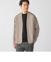 【WEB限定】〈手洗い可能〉ウールライク ノーカラー カーディガン ジャケット