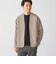 【WEB限定】〈手洗い可能〉ウールライク ノーカラー カーディガン ジャケット