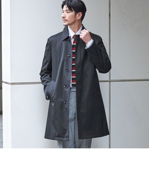 〈撥水加工〉シンサレート ライナー付き VENTILE(R) コットン ステンカラー コート