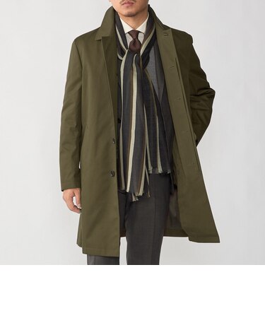 〈撥水加工〉シンサレート ライナー付き VENTILE(R) コットン ステンカラー コート