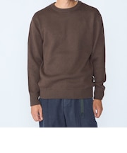 〈洗濯機可能〉ソリッド コットン カシミヤ クルーネック 26AW