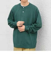 アンゴラ ミックス ロールネック ヘンリー ニット◇