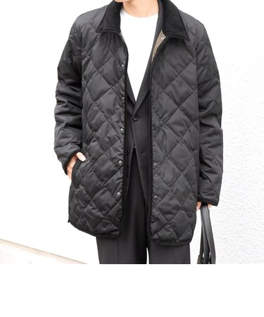 【SHIPS any別注】TAION:〈手洗い可能〉ダイヤキルト ダウン フード ハーフコート 26AW◇