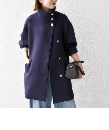 〈手洗い可能〉ダンボール スタンド ネック ミドル コート