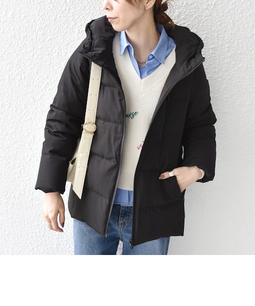 《予約》ストレッチ タフタ ダウン ジャケット◆