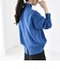 〈手洗い可能〉AQUA カシミヤ ミックス ハイネック スリット ニット