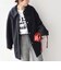 《予約》【WEB限定】〈手洗い可能〉ループ ジャージー ステンカラー コート◆