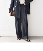 〈手洗い可能〉ポリエステル オックス タック パンツ(セットアップ対応可能)