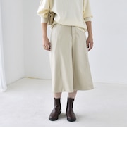 〈洗濯機可能〉シームデザイン セミワイド ハーフ パンツ