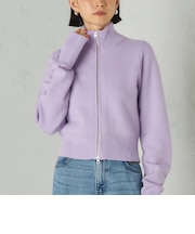 Wai+: カシミヤ ミックス ダブル ジップ ブルゾン