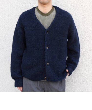 〈手洗い可能〉アルパカ ミックス シャギー ニット カーディガン 26AW◆