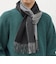 サープラスヤーン ウール カシミヤ リバーシブル パネル マフラー26AW◆