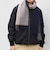サープラスヤーン ウール カシミヤ リバーシブル パネル マフラー26AW◆