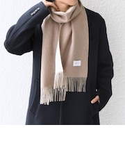 サープラスヤーン ウール カシミヤ リバーシブル ソリッド マフラー 26AW◆