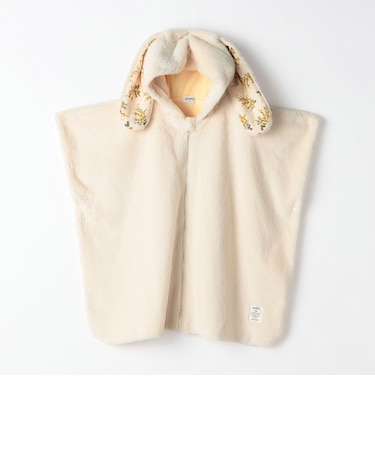 【WEB限定】〈手洗い可能〉耳付き フェイクファー ポンチョ(BABY)◇