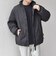〈撥水/防風〉ワッシャーナイロン スタンドカラー 中綿 ショート ジャケット◇