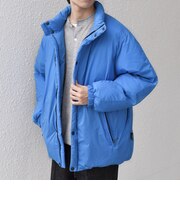 〈撥水/防風〉ワッシャーナイロン スタンドカラー 中綿 ショート ジャケット◇