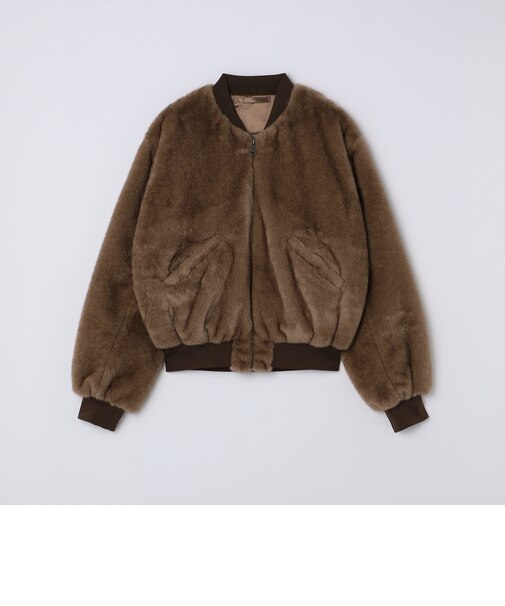 City Ambient Products: ファー MA-1 ボンバー ジャケット
