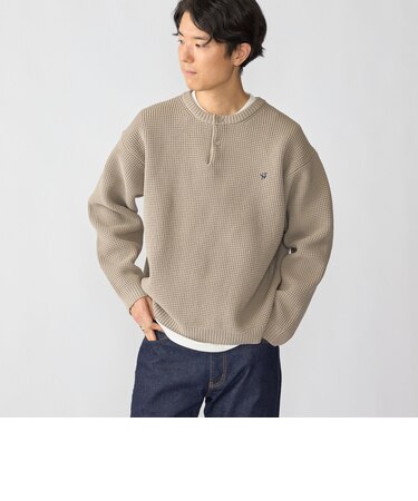 【WEB限定】レイヤード ヘンリーネック ロングスリーブ ニット