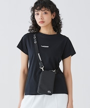 コンパクトブランドネームロゴ半袖Tシャツ