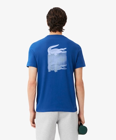フェイドエフェクトワニロゴバックプリントウルトラドライTシャツ