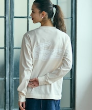 【オンライン限定】LACOSTE オーバーサイズ バックプリント ロングスリーブTシャツ