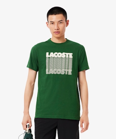 グラフィカルブランドネームロゴウルトラドライTシャツ