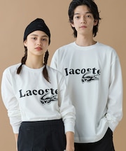 【オンライン限定】LACOSTE 鹿の子オーバーサイズプリント ロングスリーブTシャツ