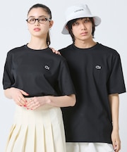 二層構造 消臭 速乾 UVカット ワンポイント アウトラインロゴクルーネック半袖Tシャツ