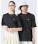 二層構造 消臭 速乾 UVカット ワンポイント アウトラインロゴクルーネック半袖Tシャツ