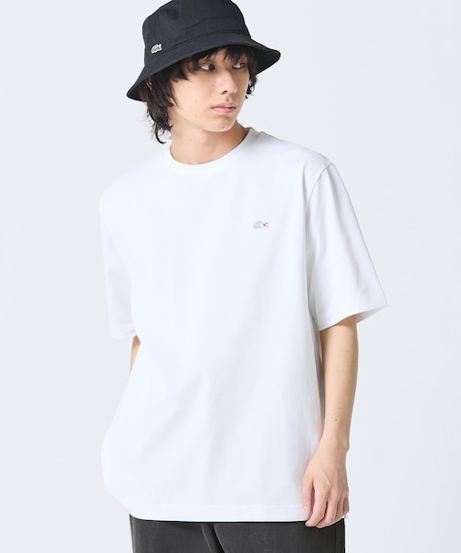 二層構造 消臭 速乾 UVカット ワンポイント アウトラインロゴクルーネック半袖Tシャツ