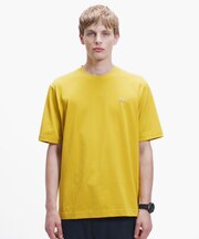 二層構造 消臭 速乾 UVカット ワンポイント アウトラインロゴクルーネック半袖Tシャツ