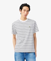 ボーダーコットンTシャツ