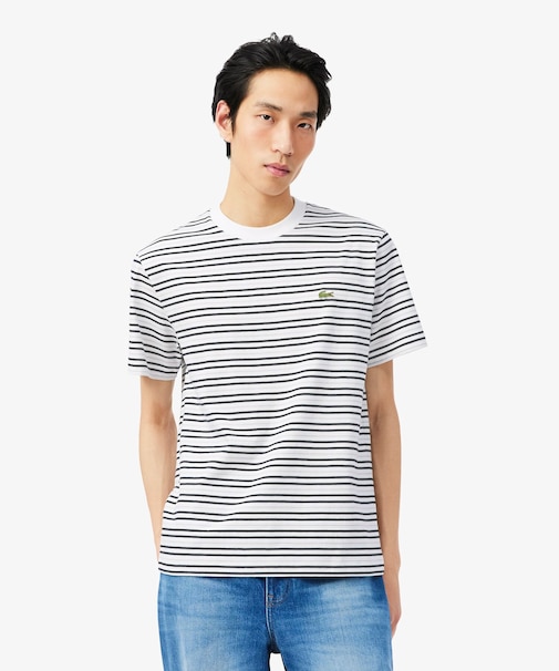 ボーダーコットンTシャツ