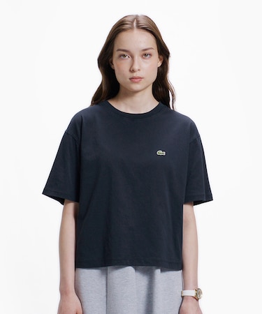 クロップド丈 ピグメントダイTシャツ