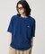オーバーサイズ ウォッシュ加工 インディゴ Tシャツ